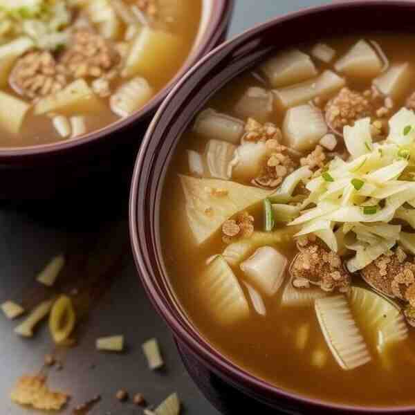 Щи Успенские с солеными огурцами